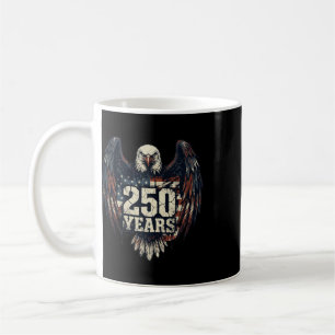250 Years Patriotic American Flag 1776-2026 Coffee Mug
