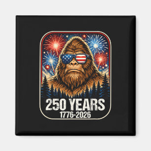 250 Years Patriotic Bigfoot 1776-2026 250th Annive Magnet