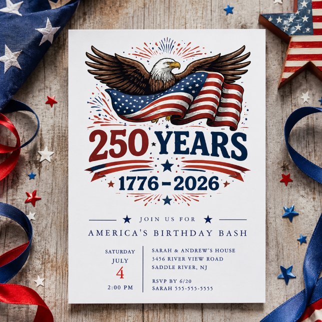 250 Years Patriotic Eagle Invite (Creator Uploaded)