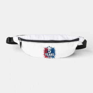 250 Years Patriotic Jets Anniversary Vector Design Bum Bags