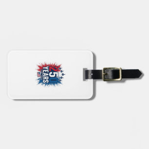 250 Years Patriotic Jets Anniversary Vector Design Luggage Tag