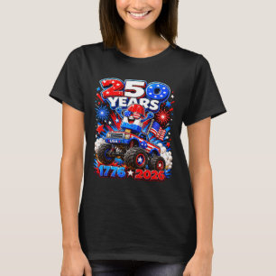 250 years patriotic popsicle kids america boys 4th T-Shirt