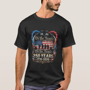 250 Years Patriotic USA Flag Fighter Jets Boys 4th T-Shirt