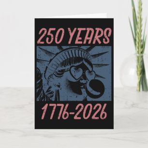 250 Years Statue Liberty Gum 250th Anniversary Usa Card