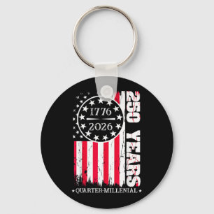 250 Years United States America 1776 dom 4th Key Ring