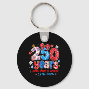 250 Years United States of America Independence Key Ring