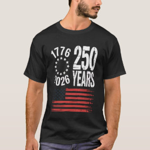 250 Years USA 1776-2026 250th Birthday America 4th T-Shirt