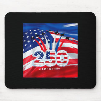 250 years usa 1776 2026 4th of july jet patriotic mouse pad