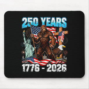 250 years usa 1776 2026 patriotic freedom bigfoot mouse pad