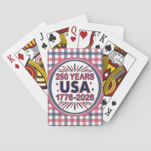 250 Years USA   1776–2026 Semiquincentennial Playing Cards
