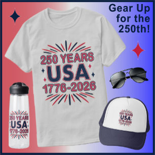 250 Years USA 1776–2026 Semiquincentennial T-Shirt