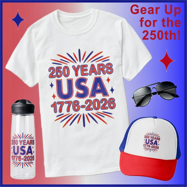 250 Years USA | 1776–2026 Semiquincentennial T-Shirt (Creator Uploaded)