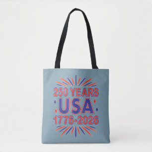 250 Years USA 1776–2026 Semiquincentennial Tote Bag