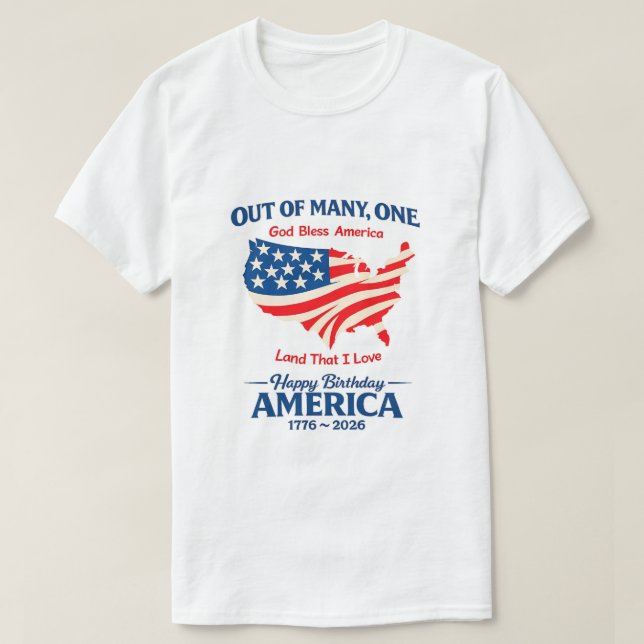 250 Years USA -26c T-Shirt (Design Front)