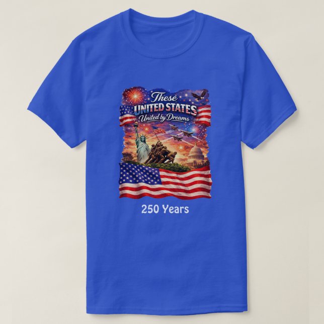 250 Years USA -2 T-Shirt (Design Front)