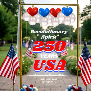 250 Years USA Custom Event Acrylic Sign
