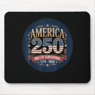 250 Years USA Flag American 250th Anniversary Mouse Pad