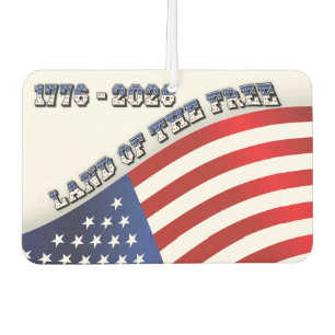 250 Years USA Freedom 1776-2026 Patriotic Car Air Freshener