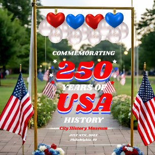 250 Years USA Freedom & Liberty Acrylic Sign