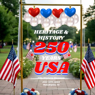 250 Years USA Heritage & History Acrylic Sign