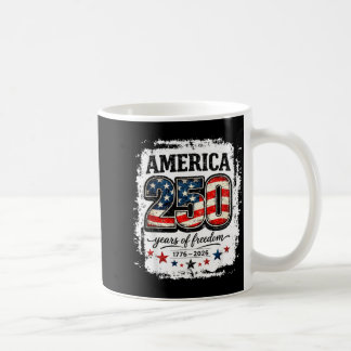 250 Years Vintage USA Flag 4th of July 2026 Men Coffee Mug