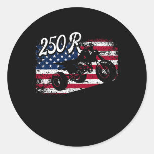 250r Atc 4th Of July American Classic Round Sticker