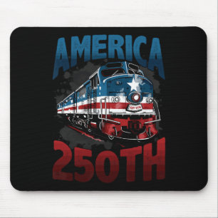 250th America Anniversary Train 250 Usa Years 250t Mouse Pad