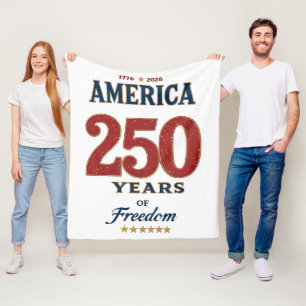 250th America Liberty 1776 Freedom Celebrate Anniv Fleece Blanket