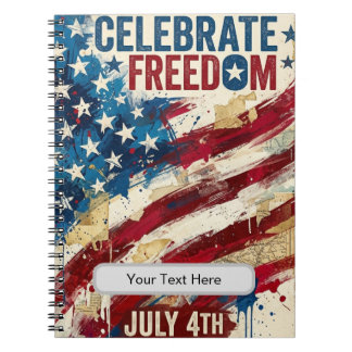 250th America Liberty 1776 Freedom Celebrate Anniv Notebook