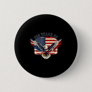 250th american anniversary independence 250 years 6 cm round badge