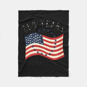 250th american anniversary independence 250 years fleece blanket