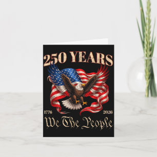 250th aniversary america flag 250 years 4th of card