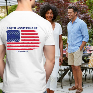 250th Anniv American flag Jet Fighter Aeroplanes T-Shirt