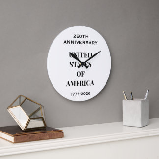 250th Anniversary 1776–2026 – USA Premium Lighter Large Clock