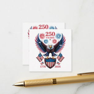 250th Anniversary 250 Years USA 1776 Enclosure Card