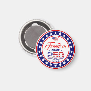 250th Anniversary 4th of July American Flag Magnet