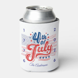 250th Anniversary 4th Of July USA  Can Cooler
