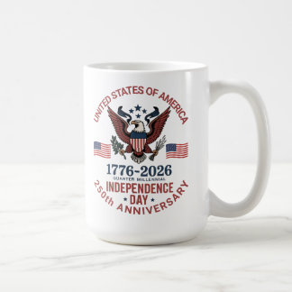250th Anniversary 4th of July – Vintage Patriotic  Coffee Mug