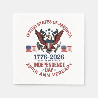 250th Anniversary 4th of July – Vintage Patriotic Napkin