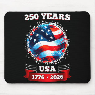 250th Anniversary Aaamerican Flag Flag 4th Of July Mouse Pad