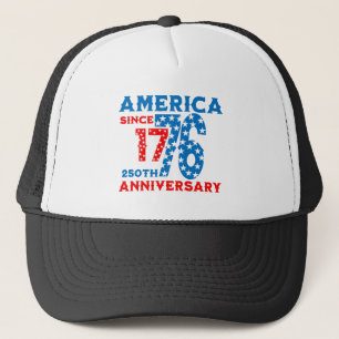 250th Anniversary America 4th of July Trucker Hat