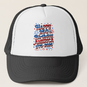 250th Anniversary America 4th of July Trucker Hat