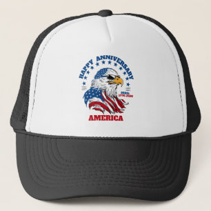 250th Anniversary America 4th of July Trucker Hat