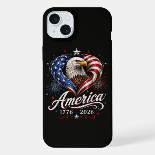 250th Anniversary America Flag Eagle 250 Years iPhone 15 Plus Case