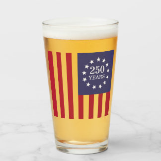 250th Anniversary America Patriotic USA Independen Glass