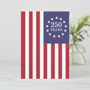250th Anniversary America Patriotic USA Independen Holiday Card
