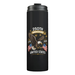250th anniversary bald eagle celebration thermal tumbler