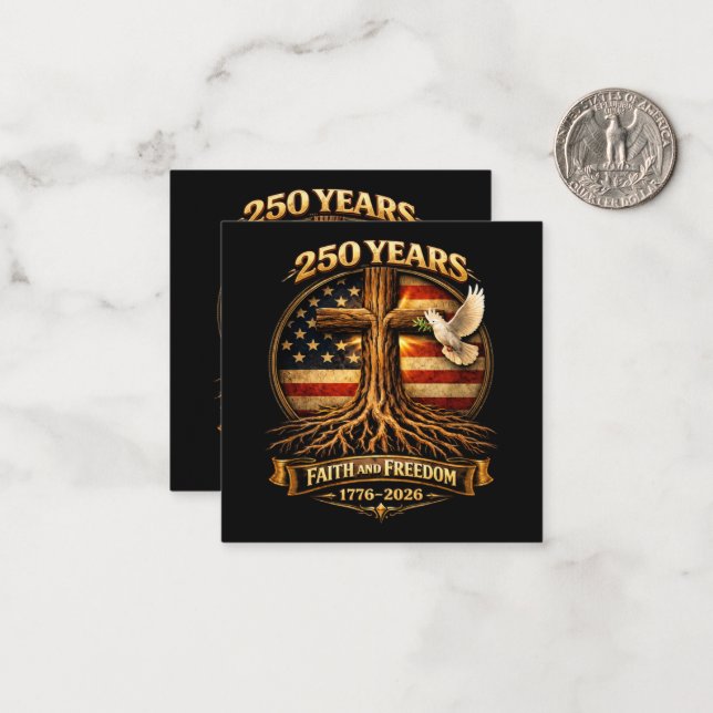 250th Anniversary Card (Front/Back In Situ)