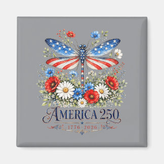 250th Anniversary Dragoy Usa Flag Patriotic 4th Of Magnet