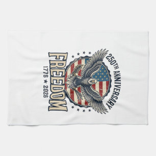 250th Anniversary Freedom Eagle Patriotic Vintage  Tea Towel